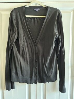 GAP Classic Black V-Neck Button Cardigan